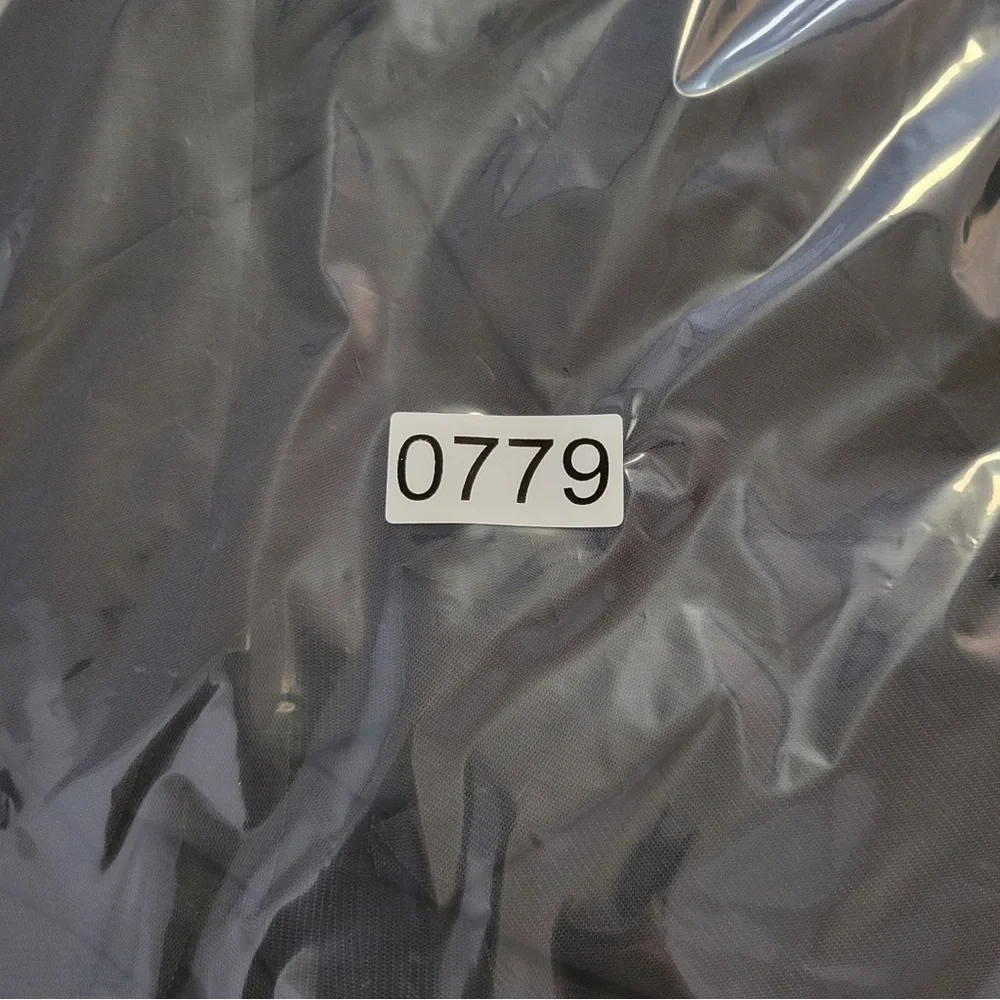 Fame and Partners Abby Gown Draped Tiered Black Spaghetti Strap Maxi Dress Lace - Picture 9 of 9